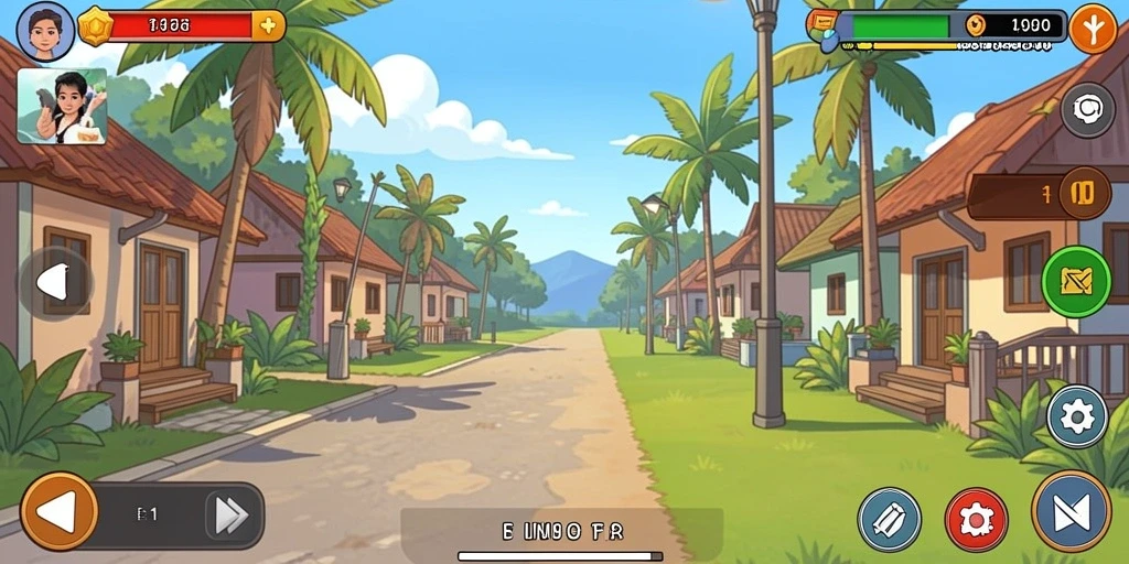 Screenshot menunjukkan tampilan antarmuka yang menarik dan user-friendly.